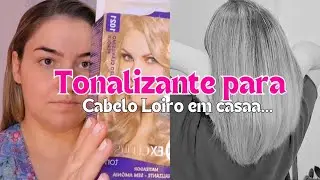 COMO TONALIZAR O CABELO SOZINHA - PASSO A PASSO - LOIRO PERFEITO