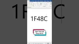 💌 Symbol in MS Word 