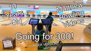 Exciting 300 Bowling Game from 10 Year Old Matthew! STRIKES! #usbcyouth #bowling #300