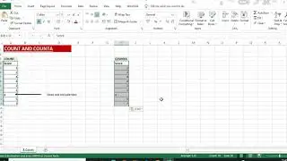 COUNT VS. COUNTA IN EXCEL