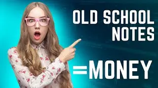 How I make money online selling OLD SCHOOL NOTES: everybody can do this