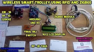 Wireless Smart Trolley for Shopping Malls using RFID and ZIGBEE