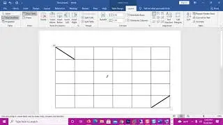 How to diagonally split a table cell in Word 2016