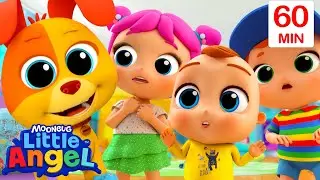 Someone's Been Here! | Little Angel | Best Animal Videos for Kids | Kids Song and Nursery Rhymes