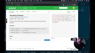 Javascript Coding Challenge - Edabit - Mumbling Challenge