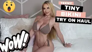 Sexy Teeny Tiny Bikini Try On Haul | Claudia Fijal