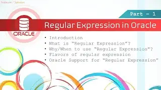 Regular Expression in Oracle 1 | Introduction to Regular Expression in Oracle SQL/PLSQL