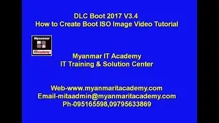 DLC Boot 2017 V3 4 How to Create Boot ISO Image Video Tutorial