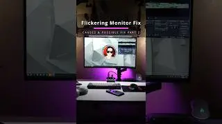 Flickering PC monitor causes & possible fix PART 2 #shorts