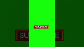 Neon Subscribe button green screen