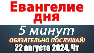 Евангелие дня с толкованием 22 августа 2024 года Четверг Чтимые святые. Церковный календарь