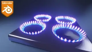 Procedural Gas Stove Flame in Blender - TUTORIAL