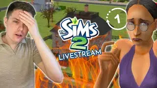 I have 1 hour to ruin the Goth Family's lives in The Sims 2 (Livestream - 14.06.2023)