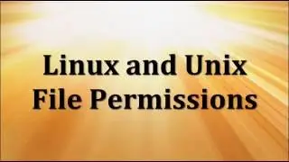 Linux and Unix File Permissions