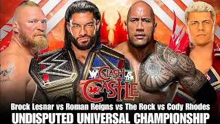 Roman Reigns vs The Rock vs Cody Rhodes vs Brock Lesnar Full Match | WWE Clash At The Castle 2023