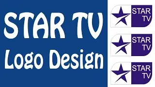 How to make star TV Logo in CorelDraw | CorelDraw star TV Logo design | By Zeegoals