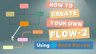 How to Draw line by dragging between 2 dots | React Xarrow - 3 | React flow