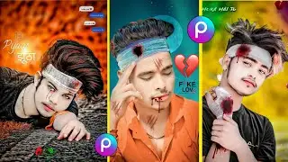 Sad Photo Editing Picsart | Broken heart photo Editing |Bewafa Pic Editing | fake love Photo Editing