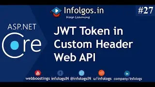 How to pass JSON Web Token in custom header in ASP NET Core Web API | Infologs