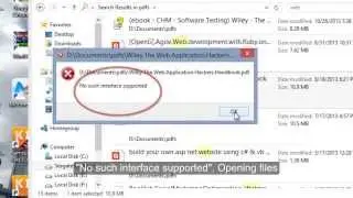 No such interface supported choose default program to open PDF files with windows 8 App Reader