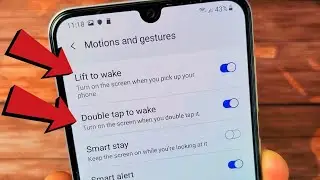 Galaxy A50 / A50s : How to Turn "Lift to Wake" & "Double Tap to Wake" Feature On & Off