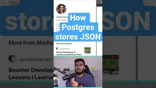 Postgres, JSON and TOAST #database