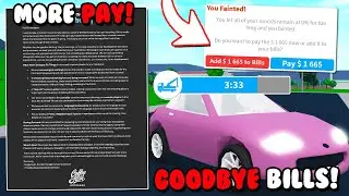 BLOXBURG UPDATE! MORE PAY, REMOVED FAINTING AND TOWING BILLS!