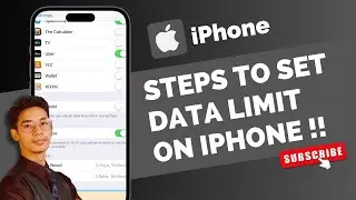 How to Set Data Limit on iPhone !