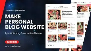 Make a Classic Eye-Catching Blogging Website | Personal Blog WordPress Theme | Zosia WordPress Theme