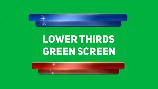 Master Color Lowerthirds Green Screen Animation | Graphics & Animation