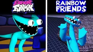 Friends To Your End But Cyan Sings It 🎶 | (FNF Rainbow Friends)