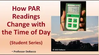 How PAR Readings Change with the Time of Day (Student Series)