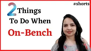 Do These 2 Things while being on Bench.. 😎