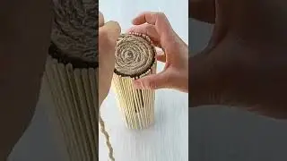 DIY Ваза для цветов из шпажек и джута своими руками. Кашпо для цветов. Поделки из бутылки. Декор