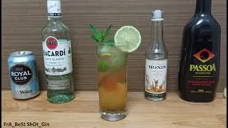 Рецепт коктейля Маракуйя Мохито (How to make Cocktail #Passion Fruit Mojito) Ром & ликер Маракуйя...