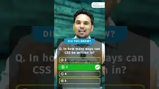 How many Types of CSS are There? Web Development Interview Preparation #shorts