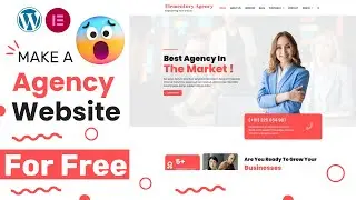 How to make a Digital Agency Website with Elementor 2024 | wordpress tutorial for beginners