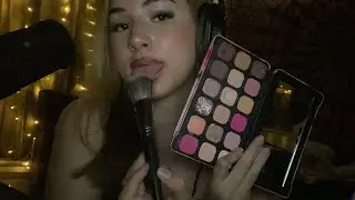 ASMR spit painting your makeup 🤍💄