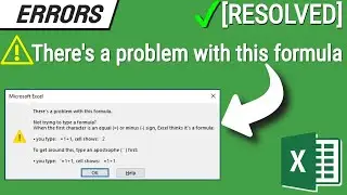 ✔ [Resolved] Excel Error 