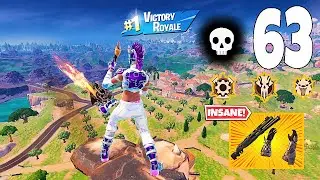 63 Elimination Solo Vs Squads Zero Build Gameplay Wins (Fortnite chapter 5)