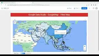 How to Create and Customize Filled maps in Google Data Studio or Looker | #Filled map | #looker