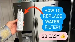 MAYTAG - HOW TO REPLACE THE WATER FILTER. MAYTAG REFRIGERATOR AIDE BY SIDE