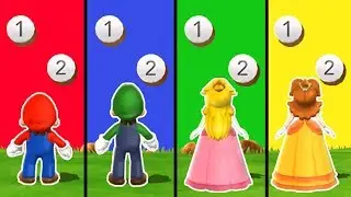 Mario Party 9 Minigames - Mario vs Luigi vs Peach vs Daisy (Very Hard CPU)