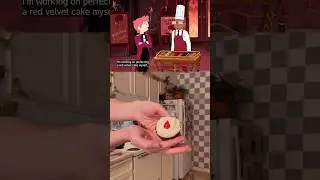 Fionna & Cake foods 👩🏼🐱 Part 4️⃣ Red velvet cakes 🎂🍷 I tried my best but I am no baker 🥲