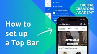 How to set up a Top Navigation Bar in Andromo apps