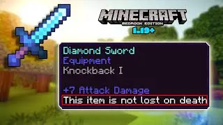 Minecraft Bedrock How to Keep Specific Items After Death | Bedrock Command Block Tutorial