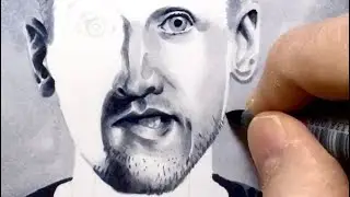 How to Draw Harry Kane with Copic markers // Realistic Portrait drawing
