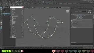 Autodesk Maya - Howto create a bended curve arrow control II