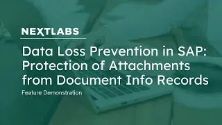 Protection of Attachments from Document Info Records with SkyDRM | Data Loss Prevention in SAP