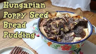 HUNGARIAN POPPY SEED BREAD PUDDING - (Mákos Guba) | Healthy, Vegan Recipe